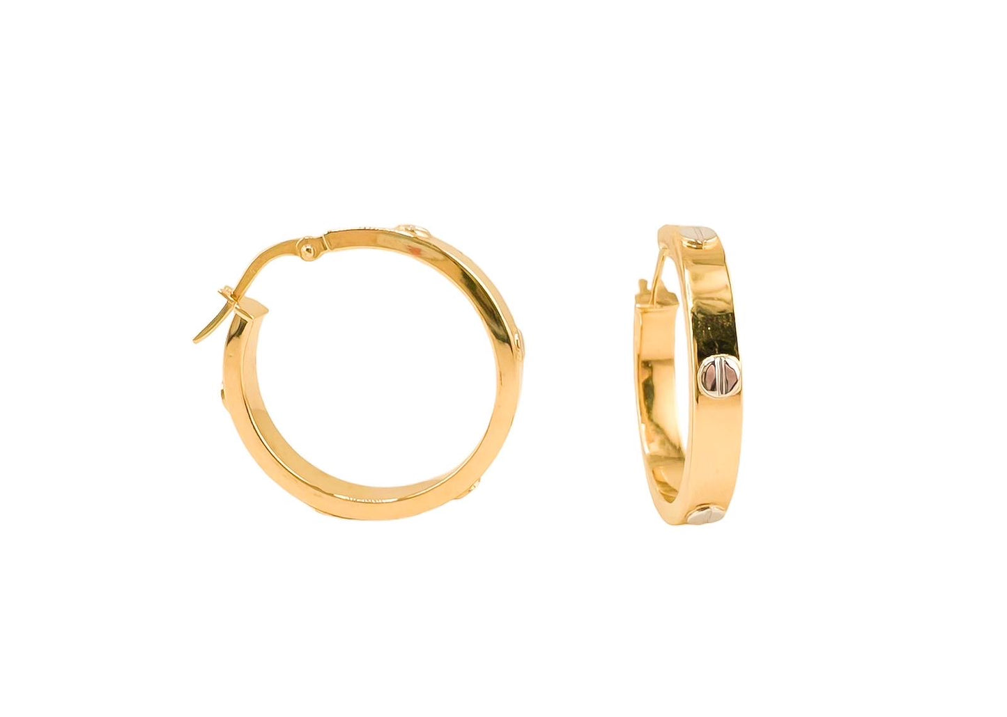 14k Gold Hoops