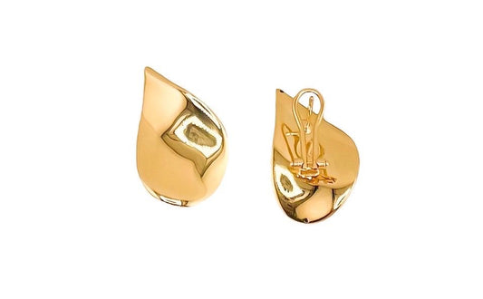 14k Gold Omega Earring