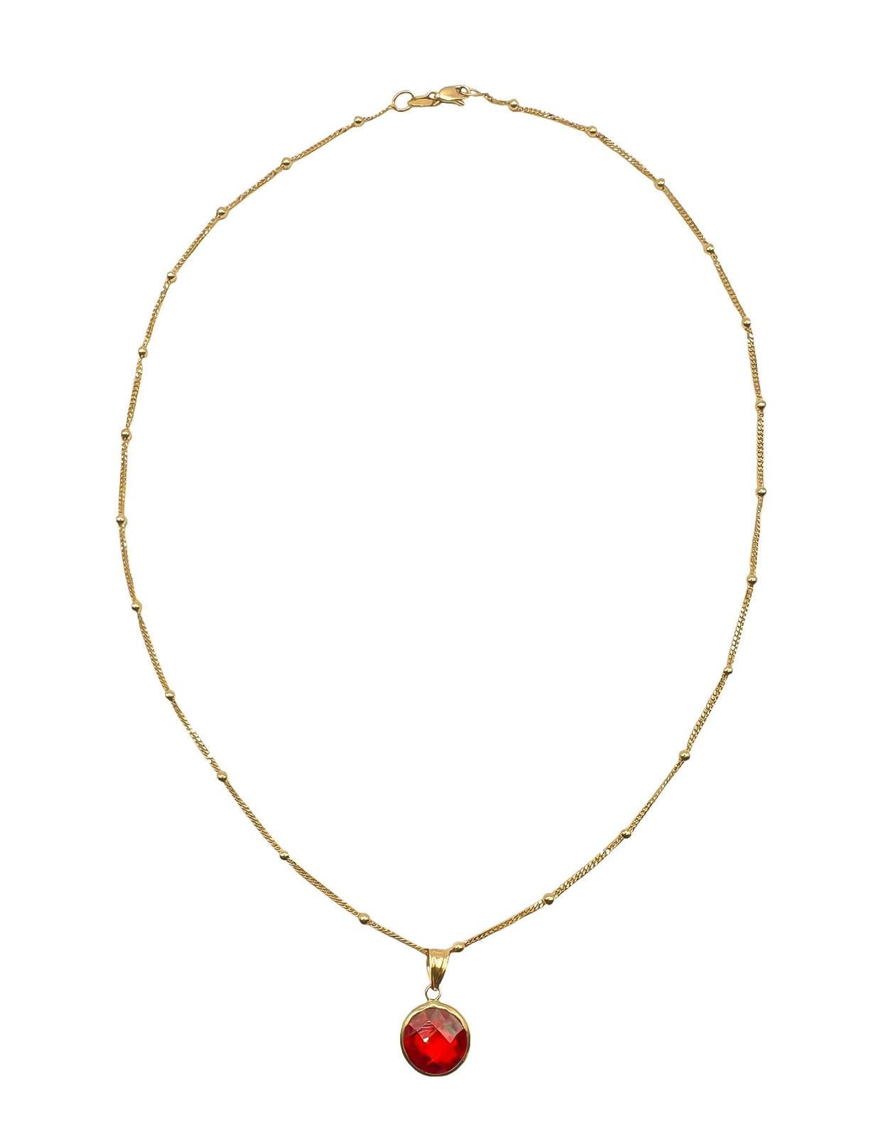 14k Necklace 18in With Pendant