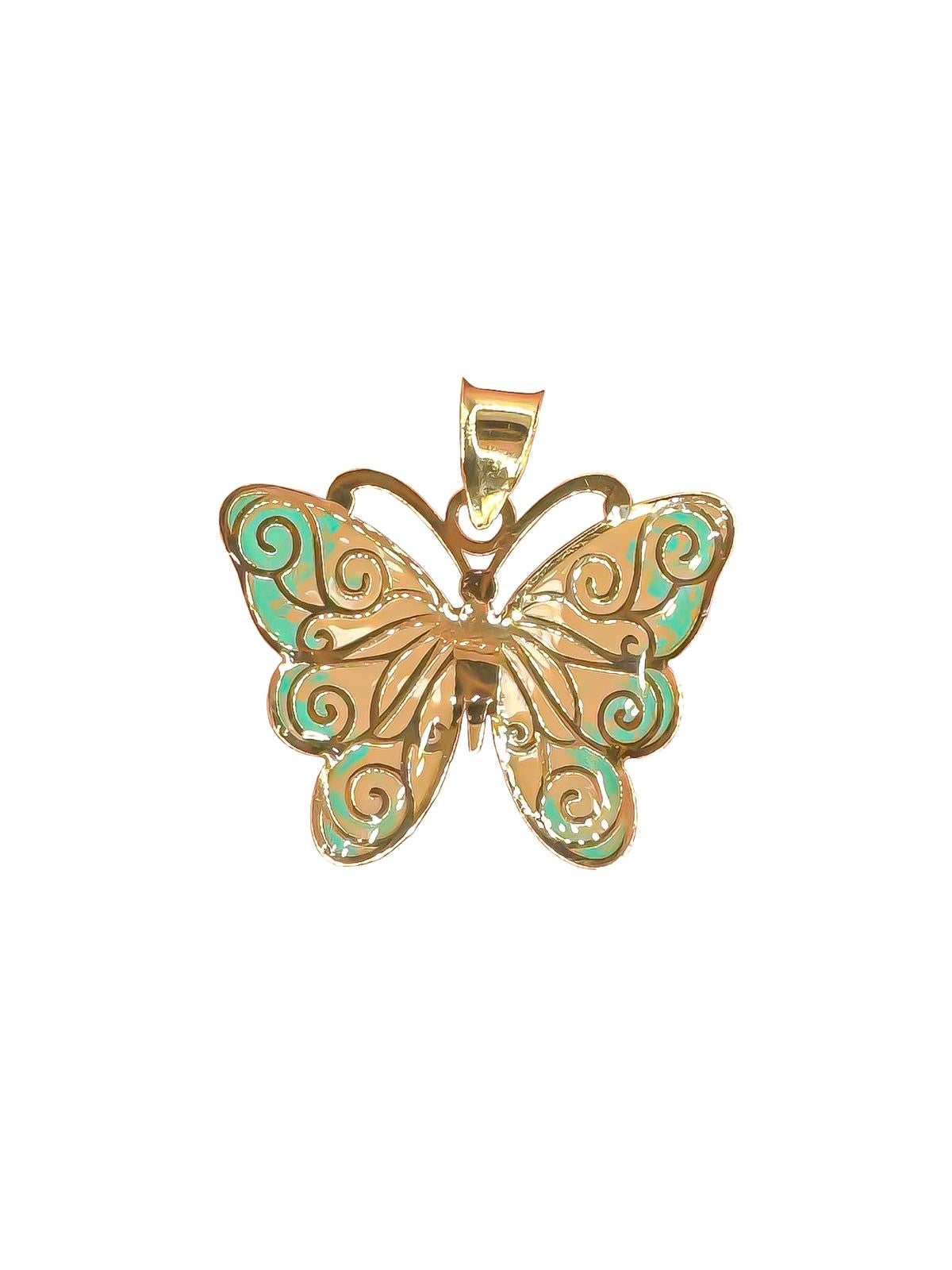 14k Butterfly Pendant