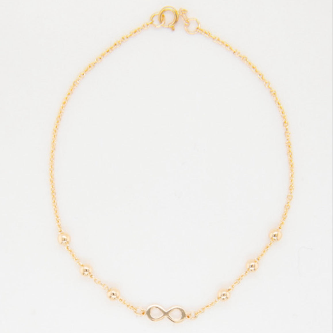 14k Infinite Bracelet 7in