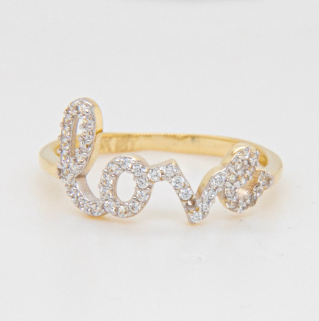 14k Love Ring