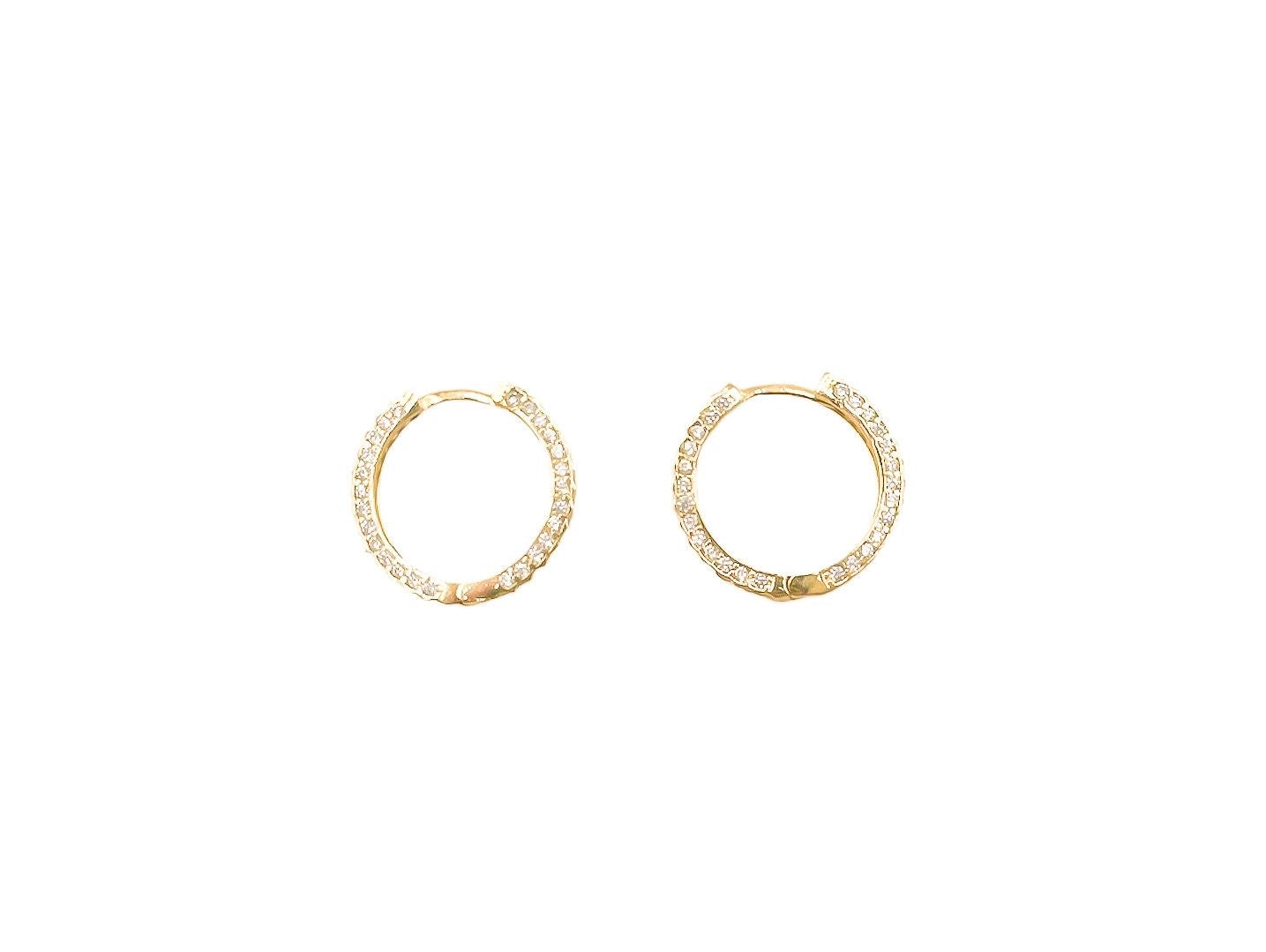 14k Gold Solid Earring