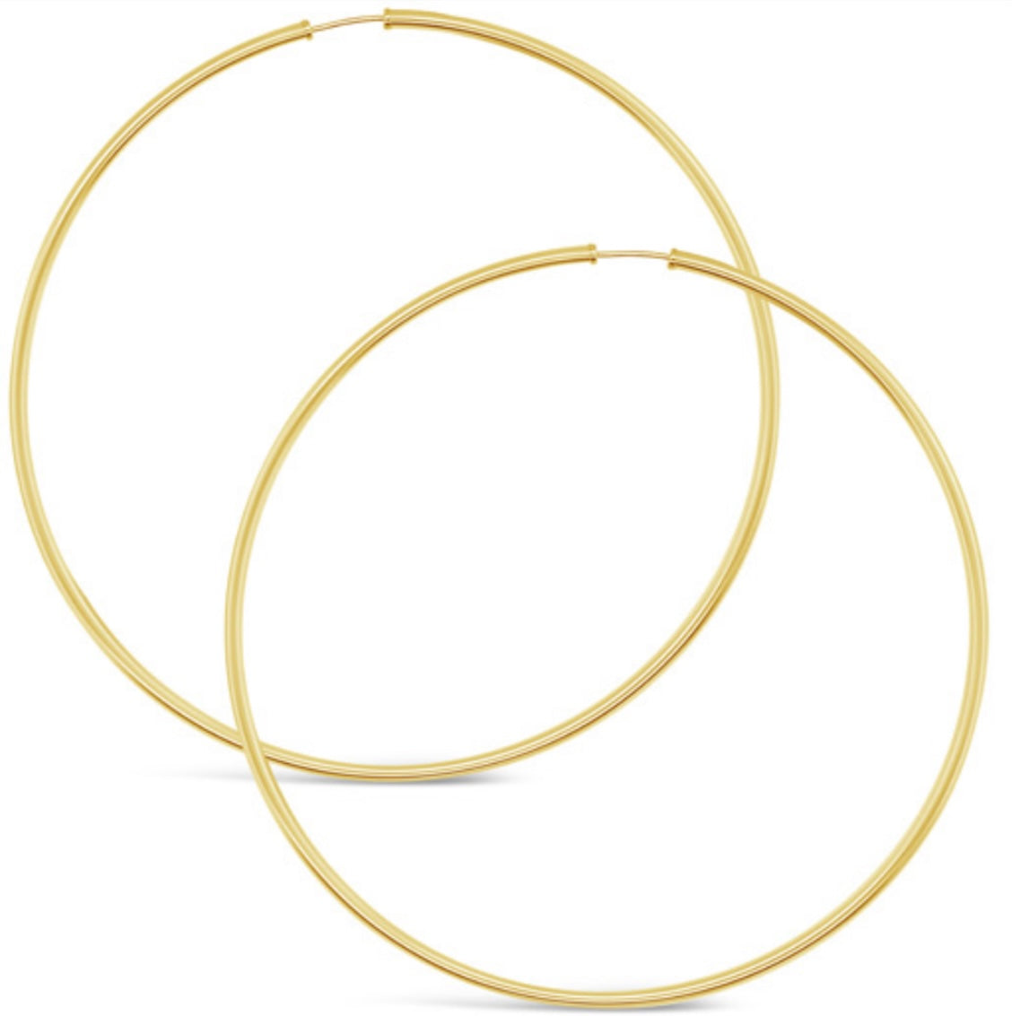 14k Gold Jlo Hoops