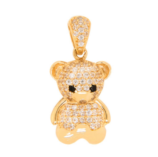 14k Gold Bear Pendant