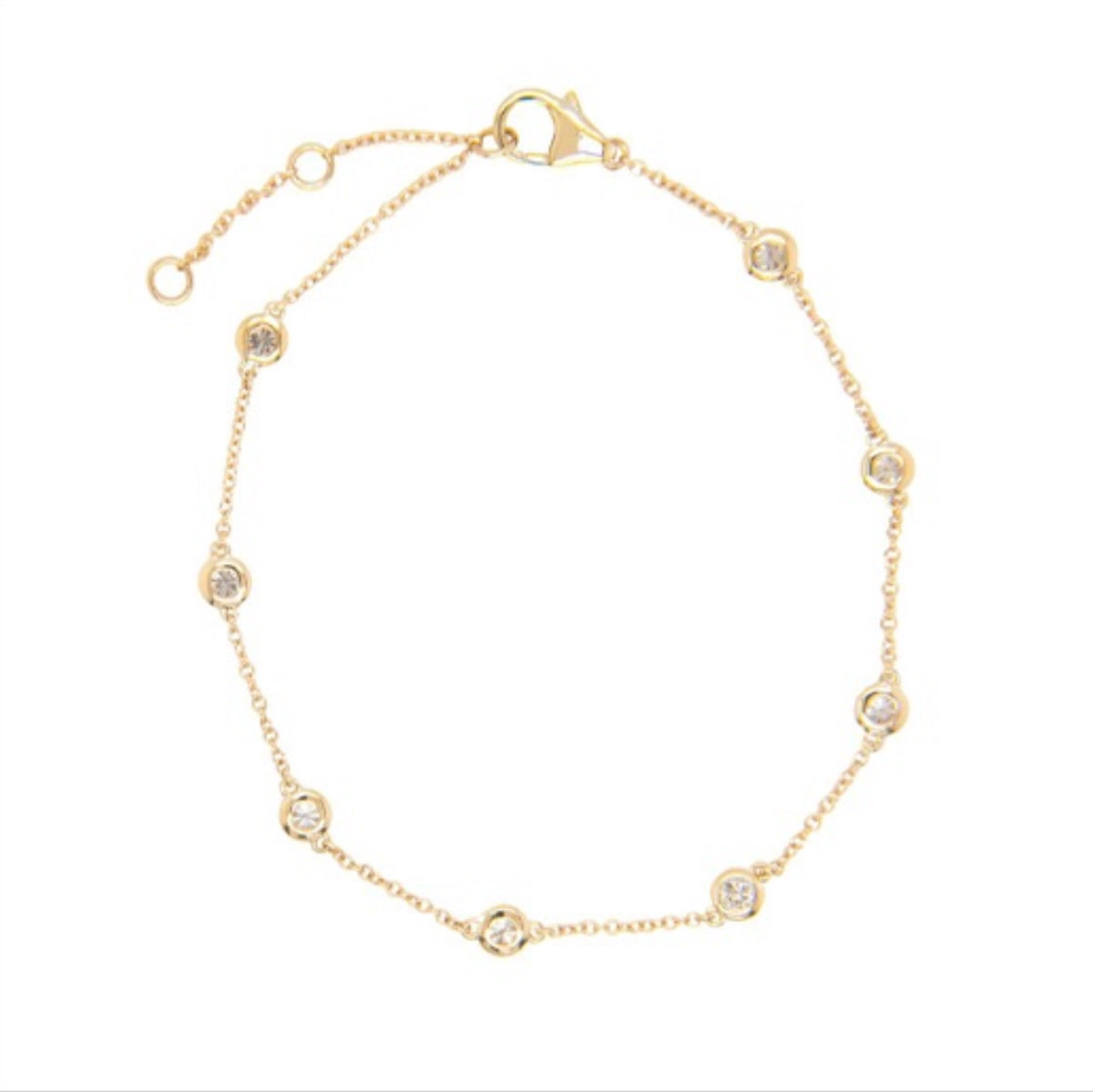 14k Gold Diamond Bracelet