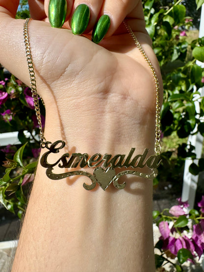 18" Chain With 14k Personalized Name