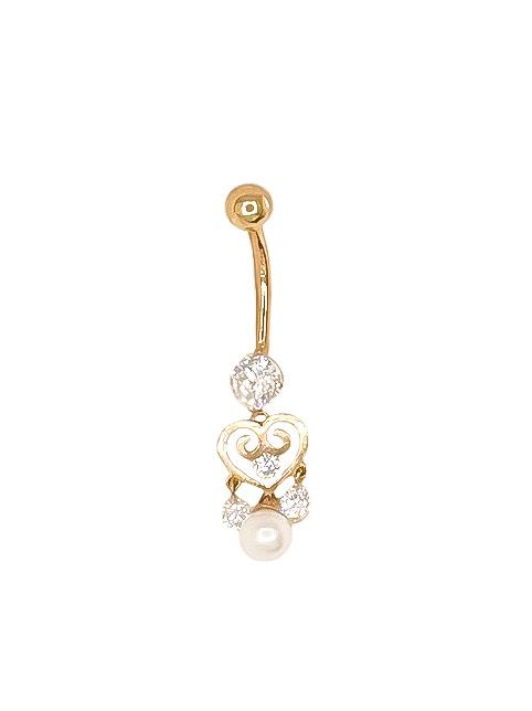 14k Gold Belly Ring