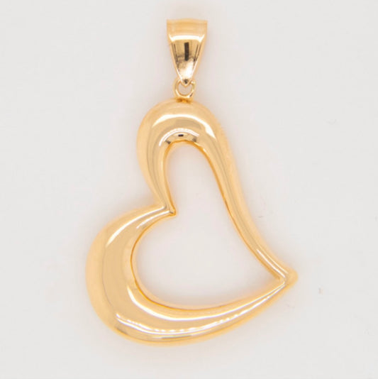 Big Heart Pendant 14k