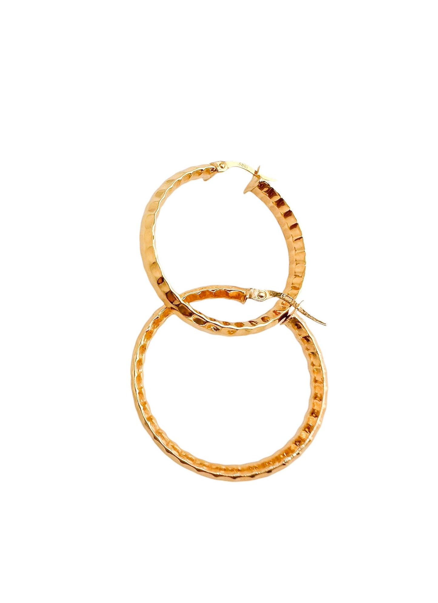 14k Gold Hoops