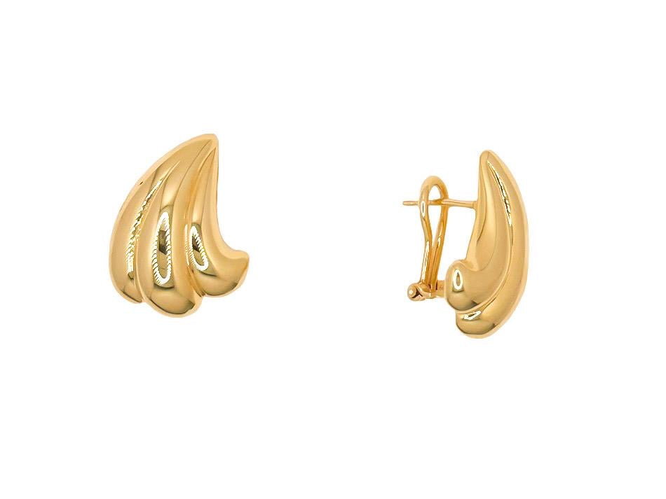 14k Omega Earrings