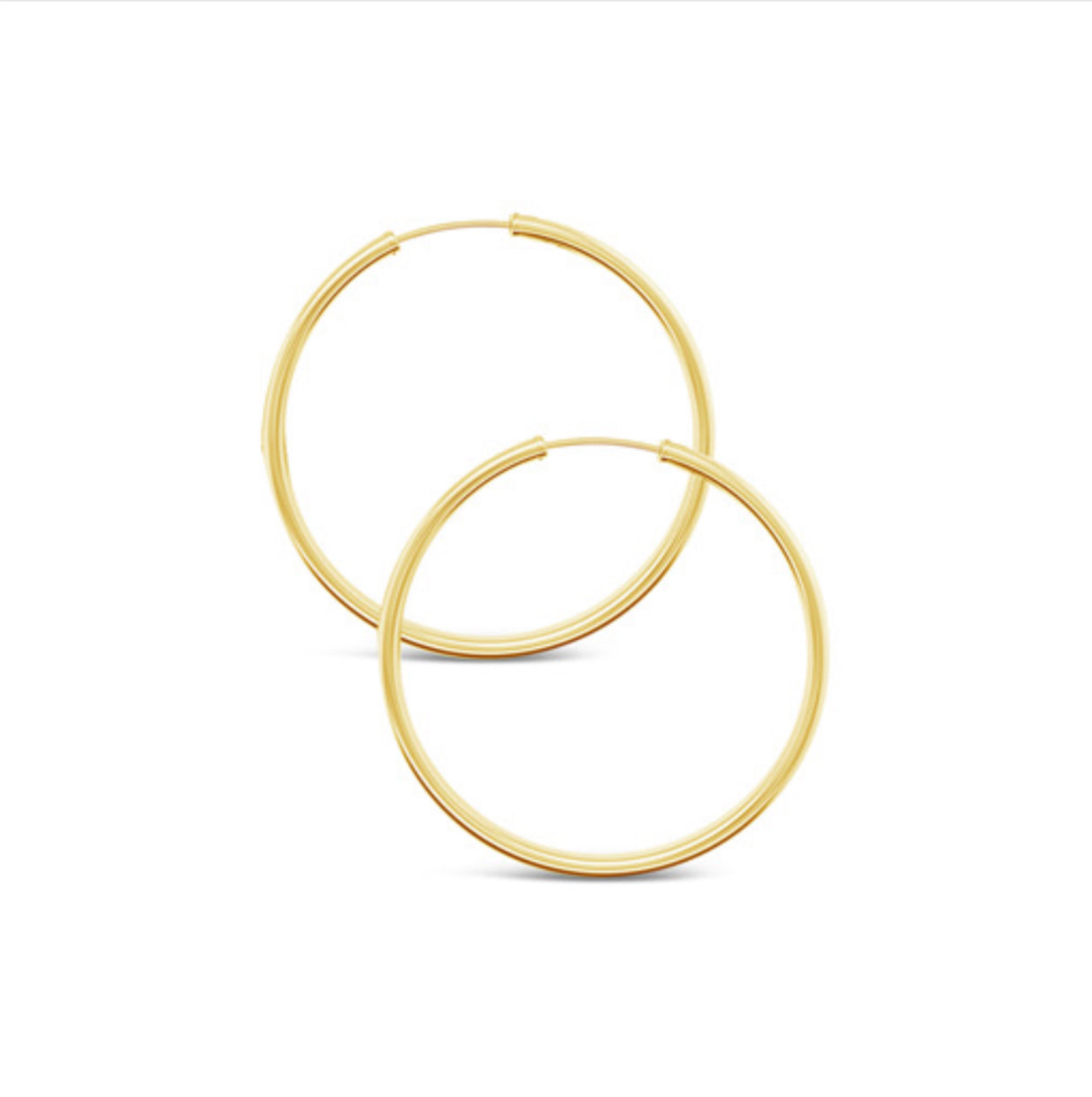 14k Gold Jlo Hoops