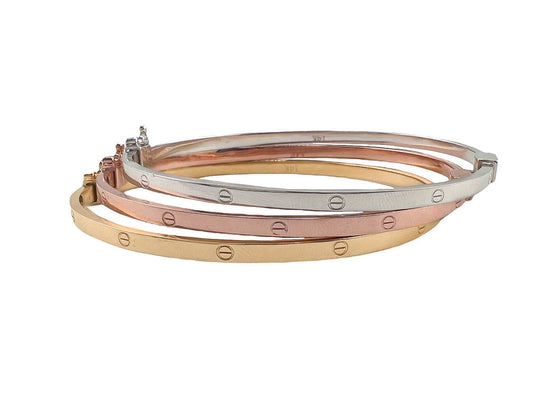 14k Gold Trío Bracelet 7.5in