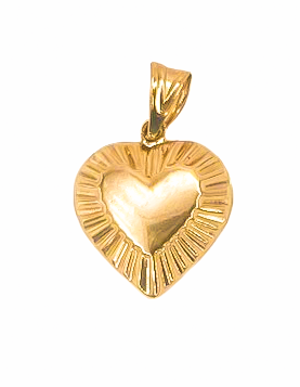 14k Gold Heart Pendant