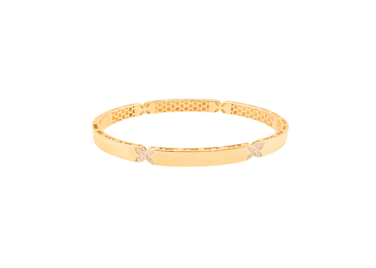 14k Gold Bangle 7.5in