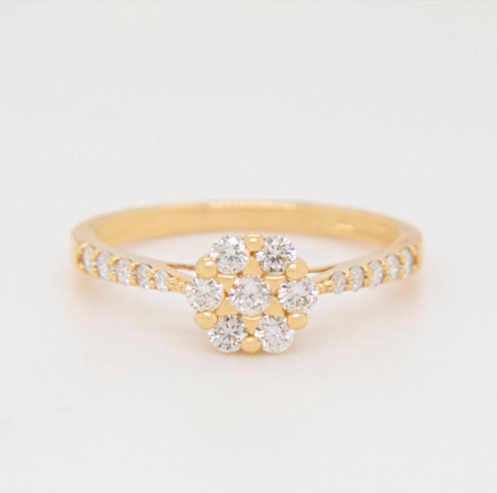 14k Gold Diamond Ring