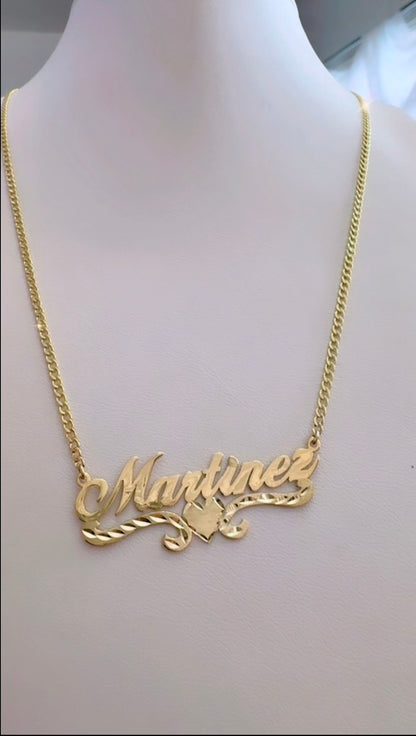 18" Chain With 14k Personalized Name