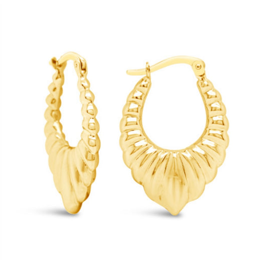 14k Gold Hoops