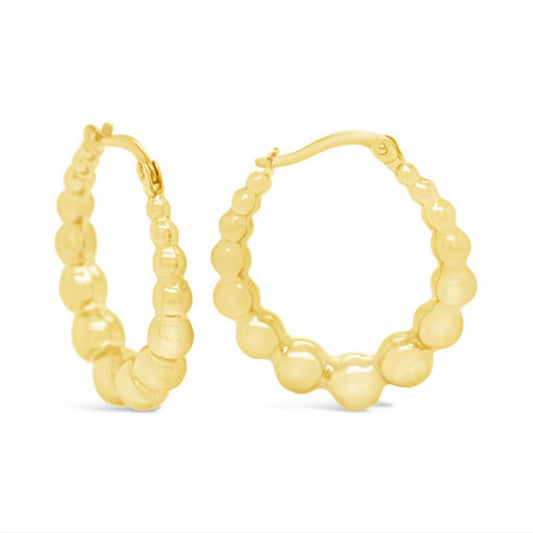 14k Ball Hoops