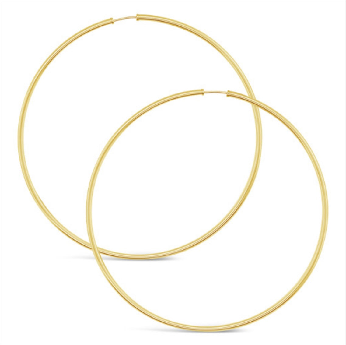 14k Gold Jlo Hoops