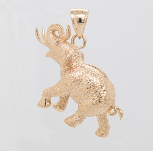 14k Elephant Pendant