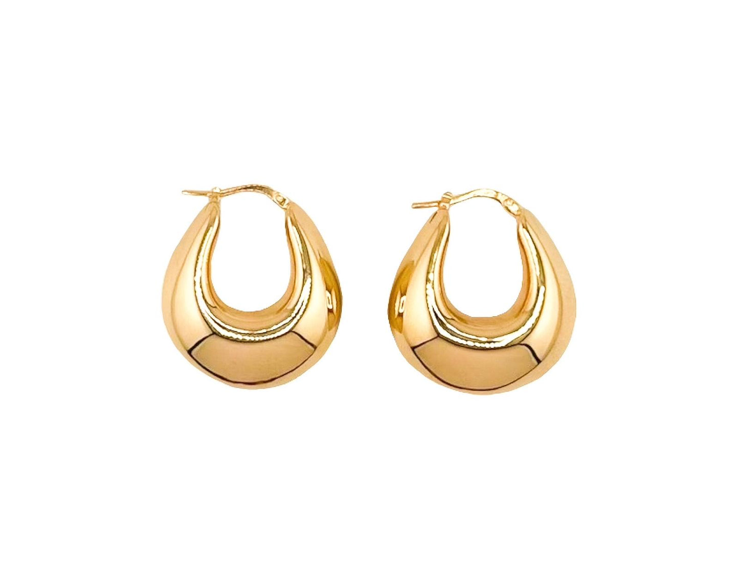 14k Gold Hoops