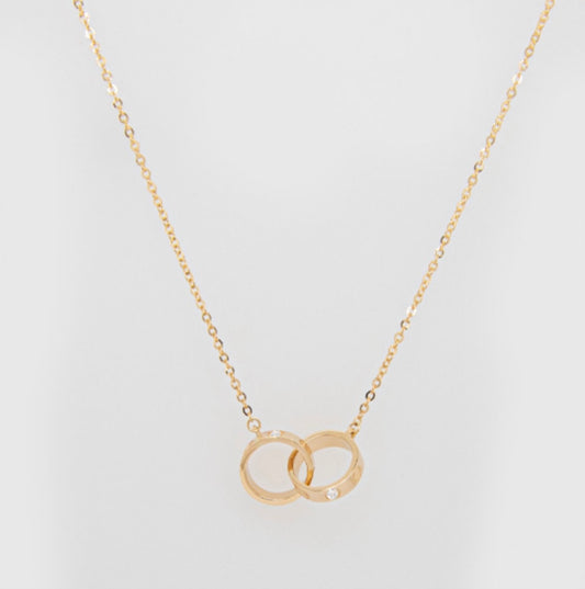 14k Gold Necklace 16+2in