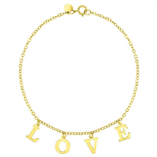 14k Love Bracelet 7in